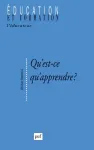 Qu'est-ce qu'apprendre ?