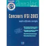 Concours IFSI 2003