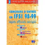 Concours d' entrée en IFSI , 98-99